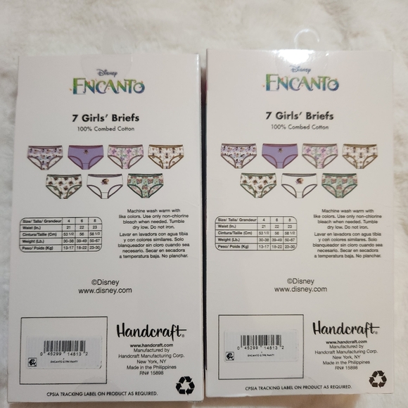 Disney Encanto/Wish Assorted Girls Panties Briefs Lot Of 2 (14 Pair) Size 4 NEW - Picture 5 of 6